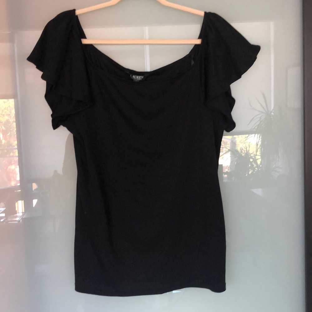 NWT Ralph Lauren Ruffle Top